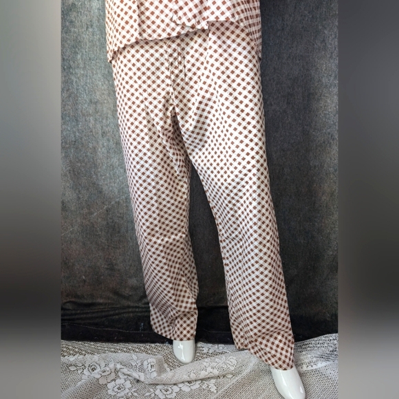 Men's Vintage 80s Alexander's Checkered Pajamas Loungewear EUC - Picture 3 of 6